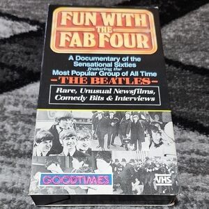 THE BEATLES FUN WITH THE FAB FOUR VHS 1986 DOCUMENTARY